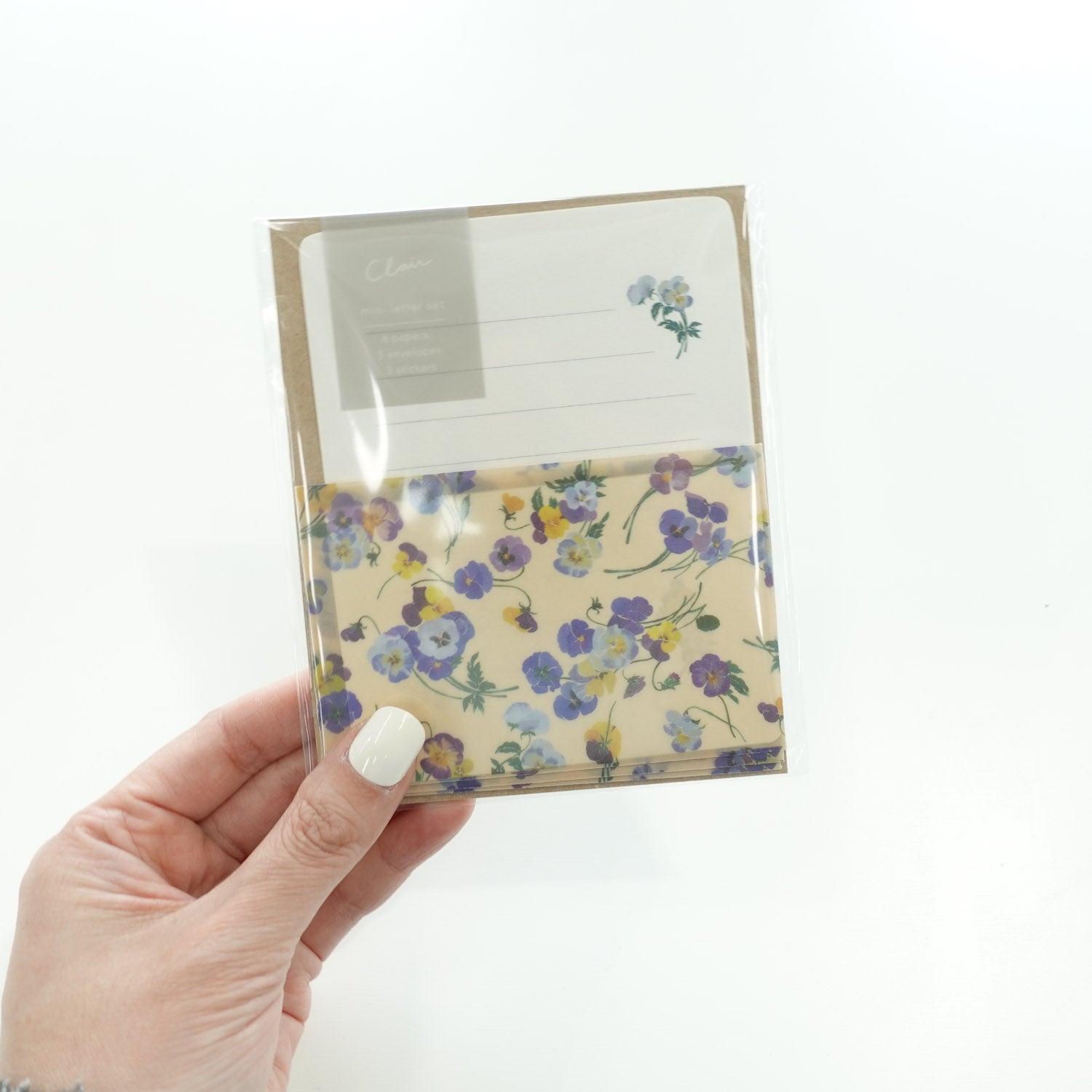 Viola Translucent 'Clair' Small Letter Writing Set