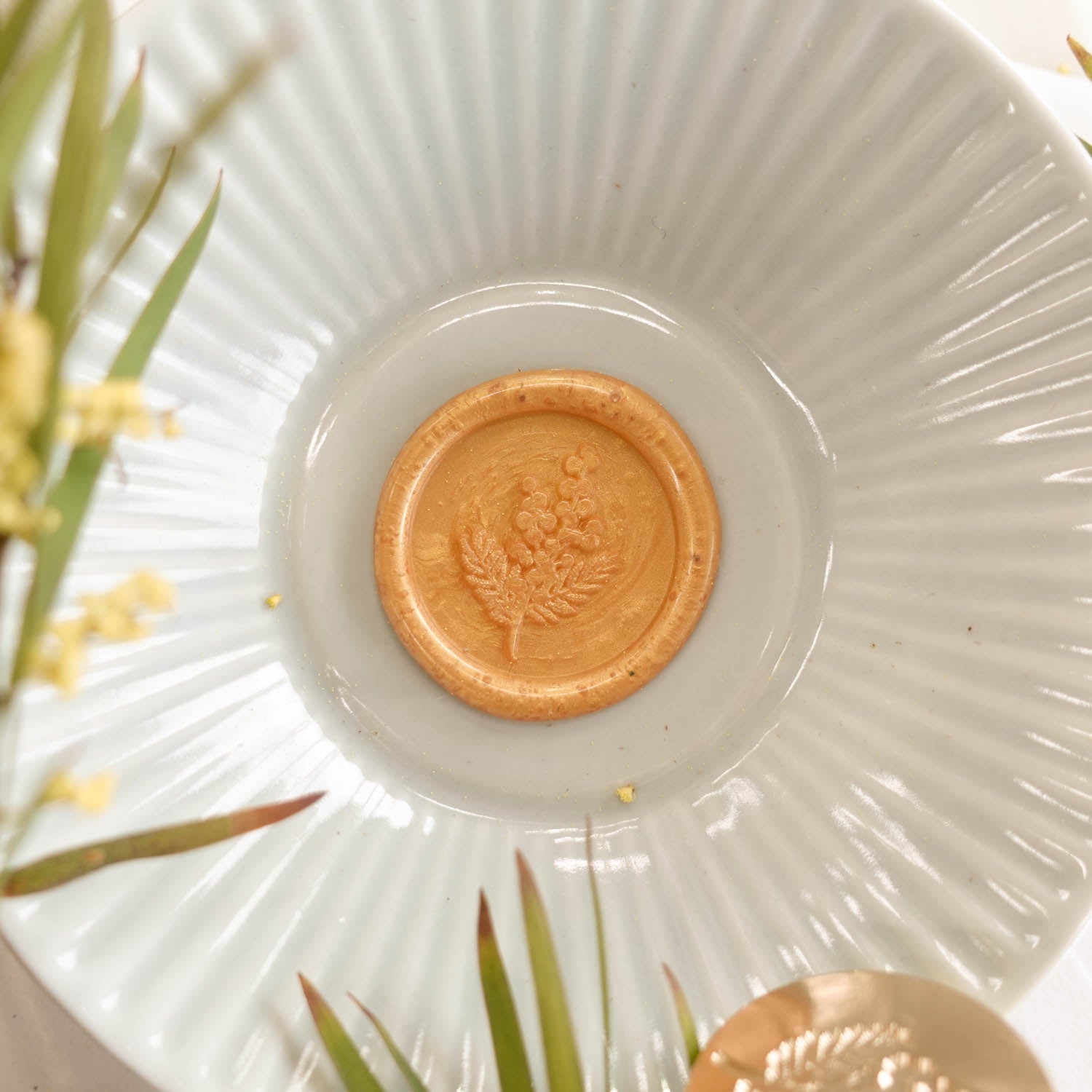 wattle flower australia fiona ariva wax seal 