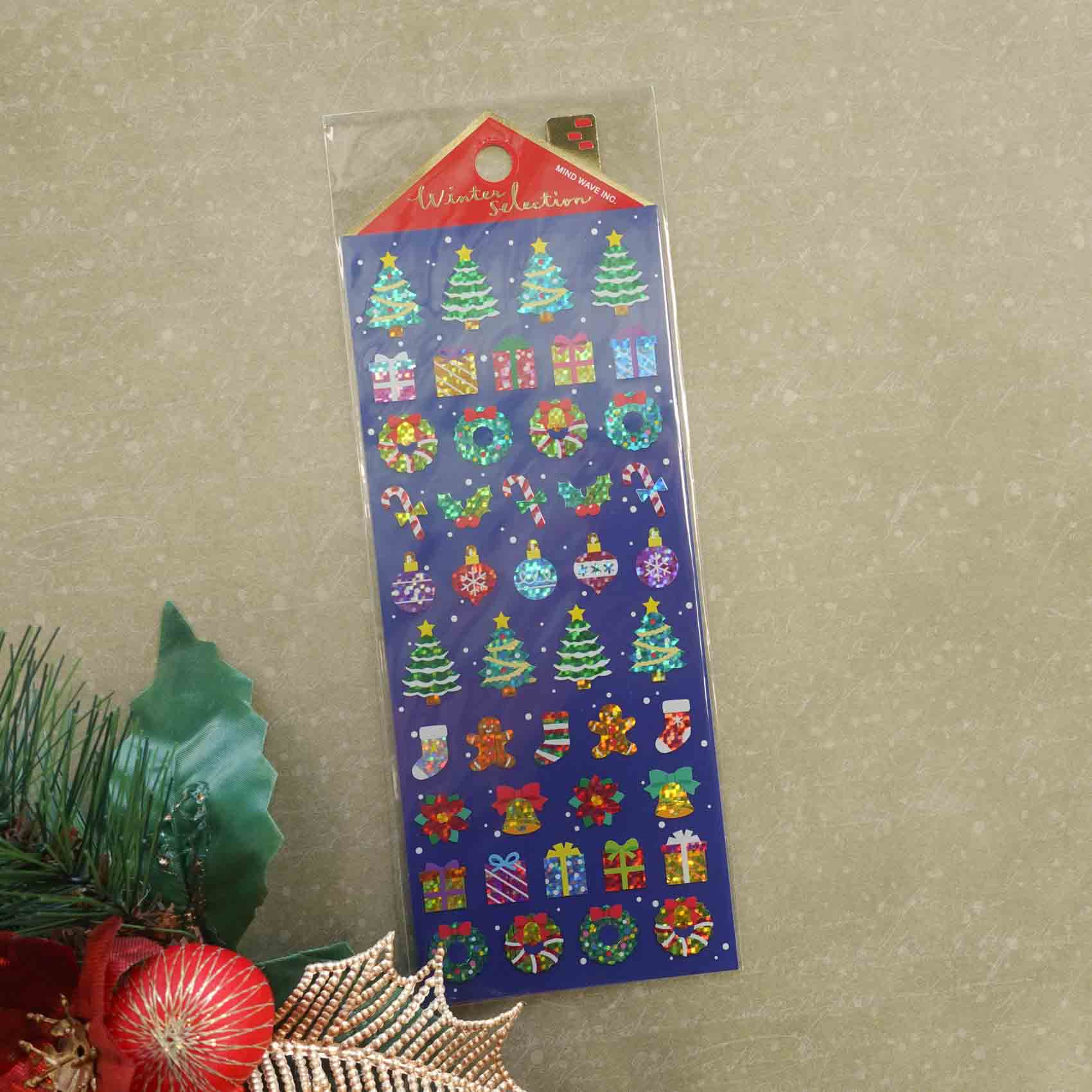 Xmas Trees & Decorations | Winter Selection | Christmas Stickers Sheet