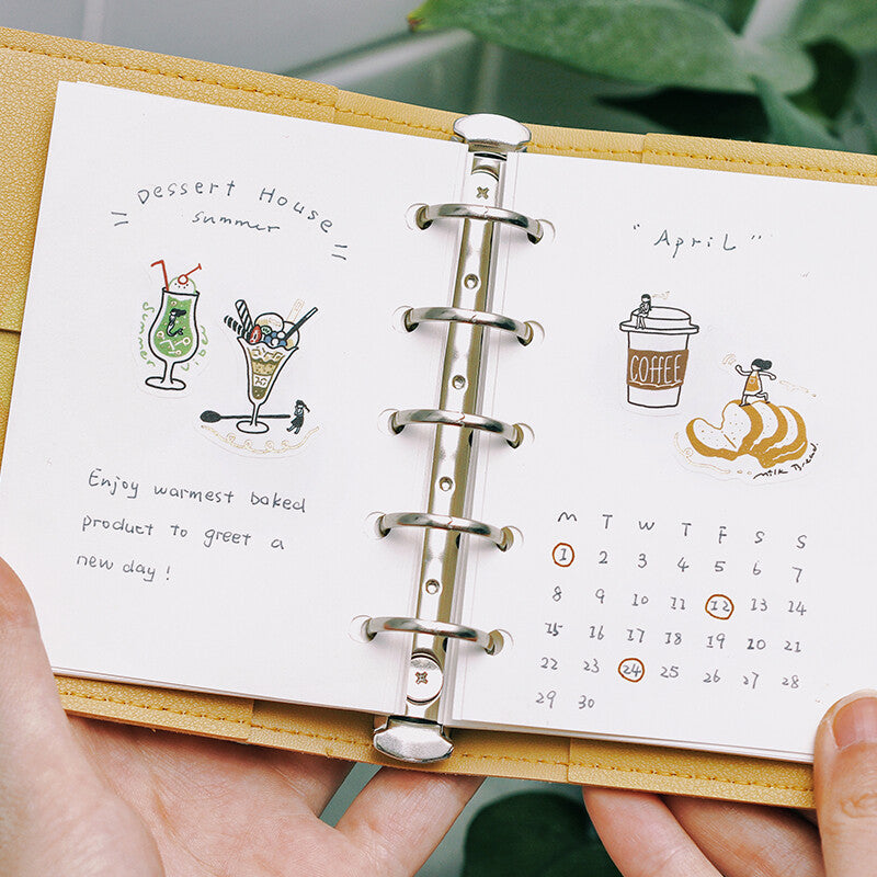 Yellow Bakery Little People | Kobito No Kuni | Planner Flake Stickers | BGM