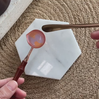 how to clean a wax melting spoon for sealing wax