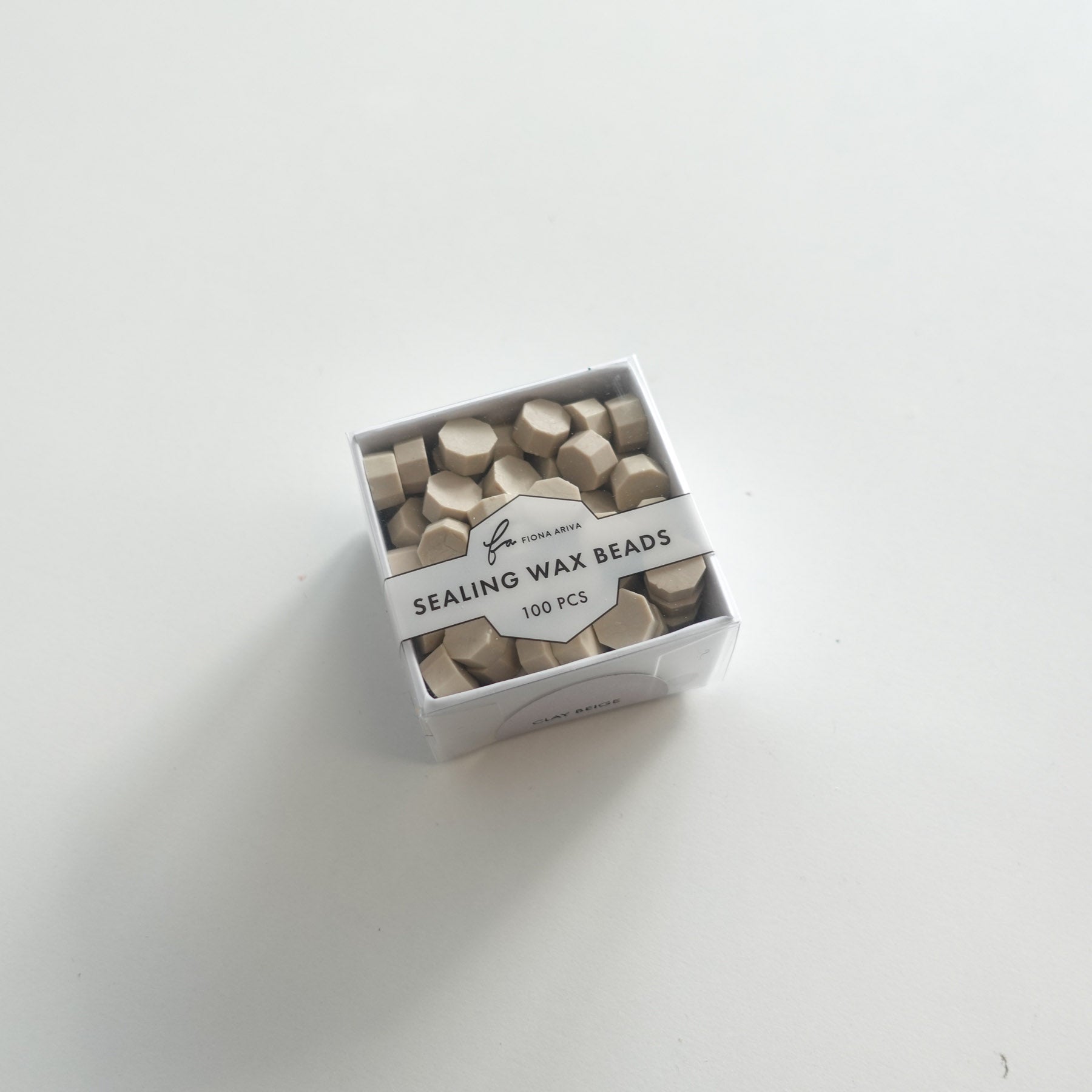 fiona ariva australia sealing wax seal beads clay beige