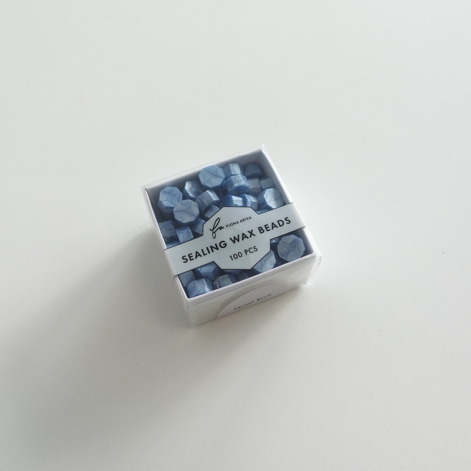 fiona ariva australia sealing wax seal beads light pale frost blue