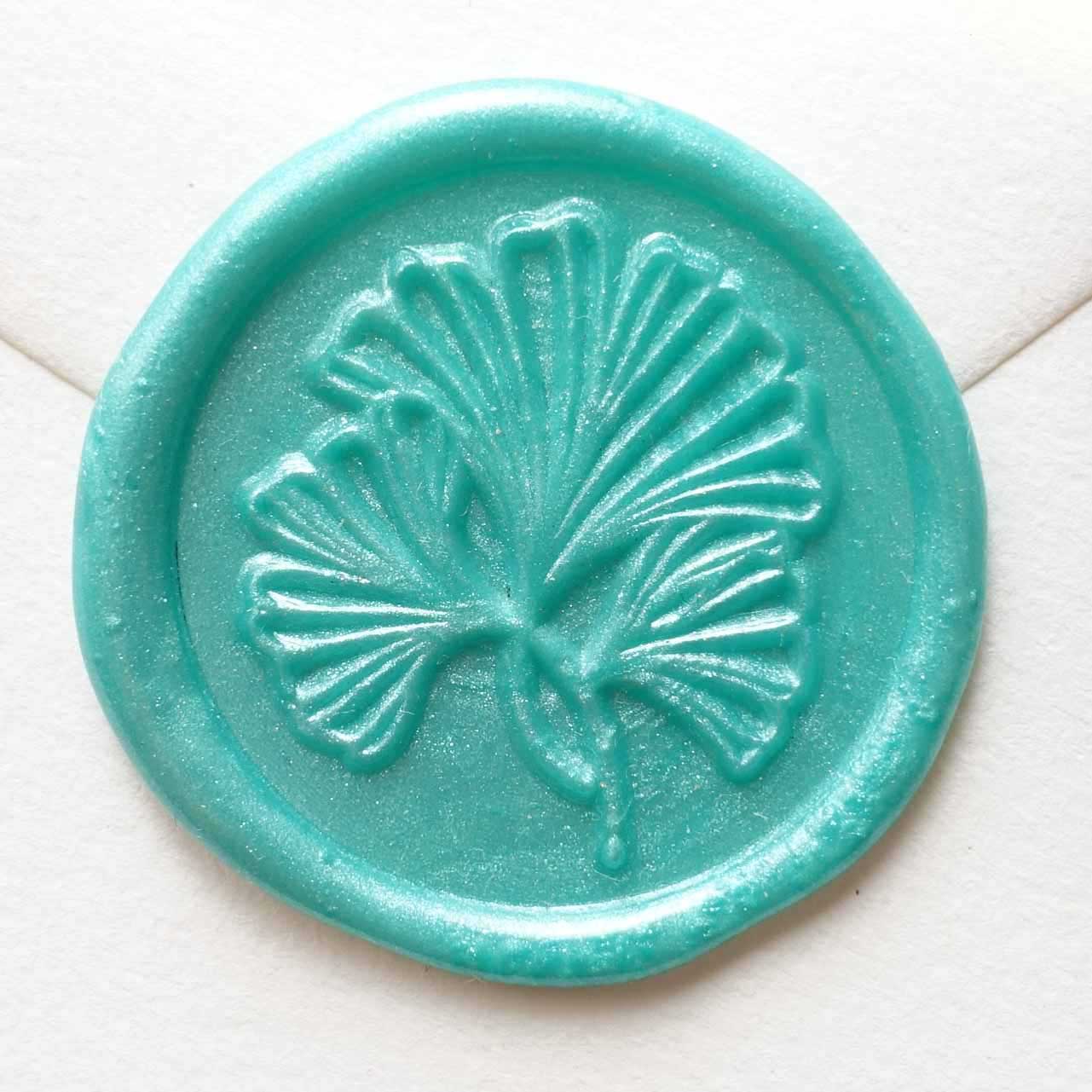 Fiona Ariva Ginkgo leaf wax seal stamp australia