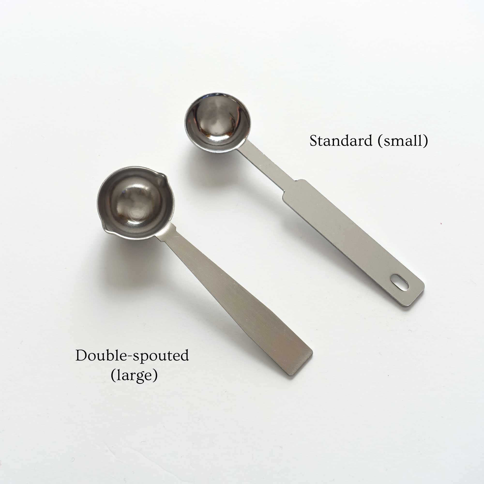 Double spout wax sealing melt spoon metal Melbourne Sydney
