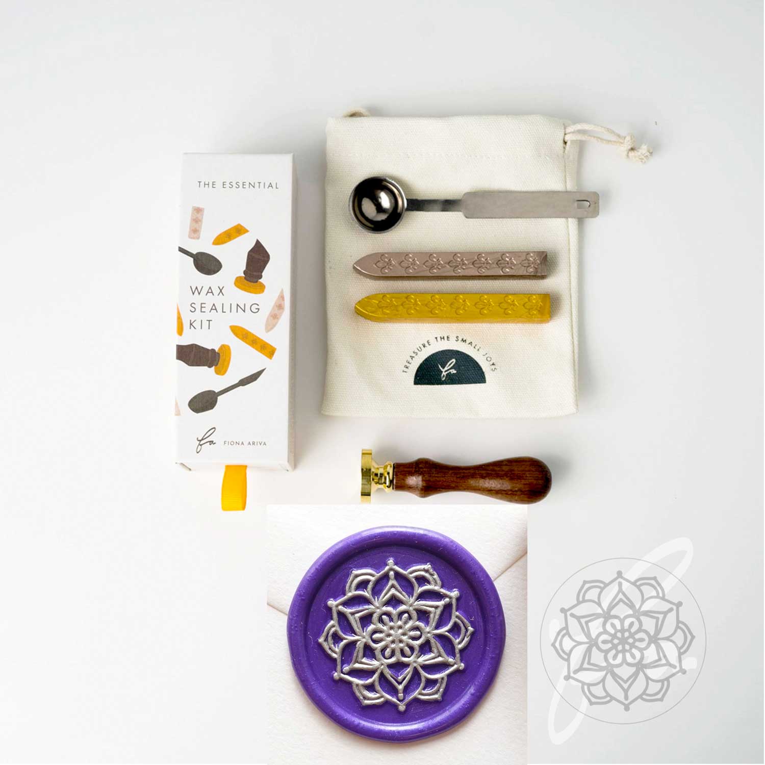 Lotus mandala wax seal kit australia hindu wedding invitation wax seal fiona ariva