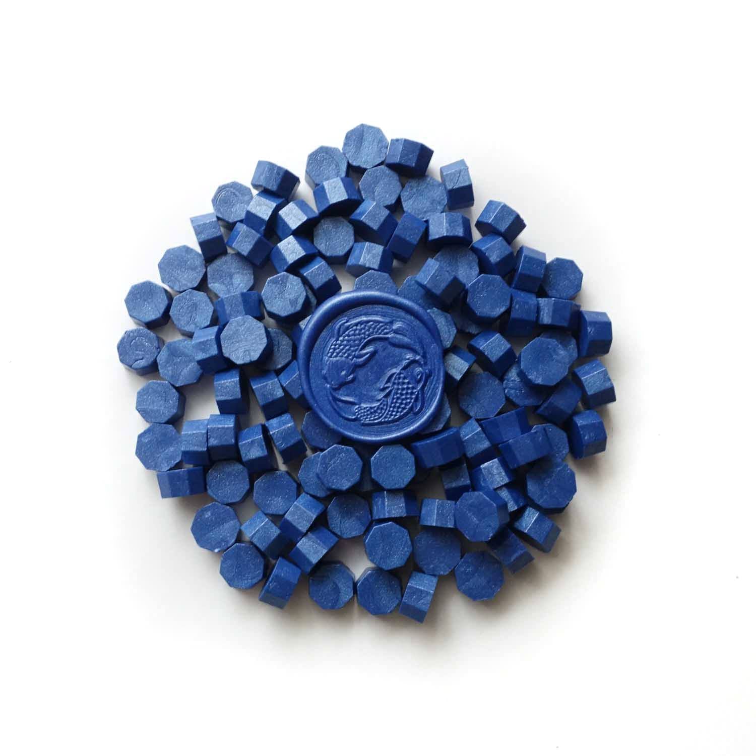 Marine navy dark royal blue wax seal granules beads Australia