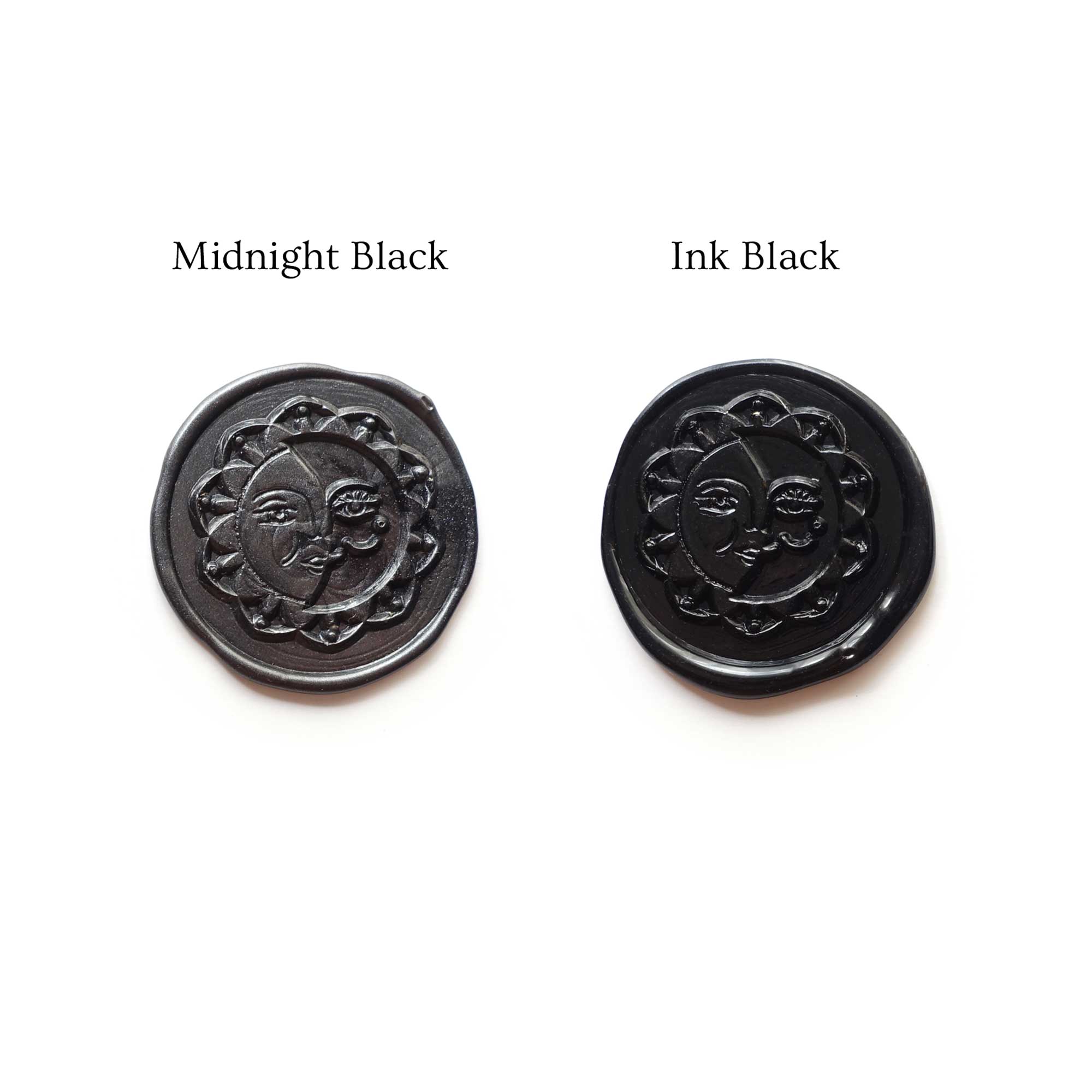 Black Floral Wax Seal Sticker (set of 10) Marketplace Wax Seals by undefined