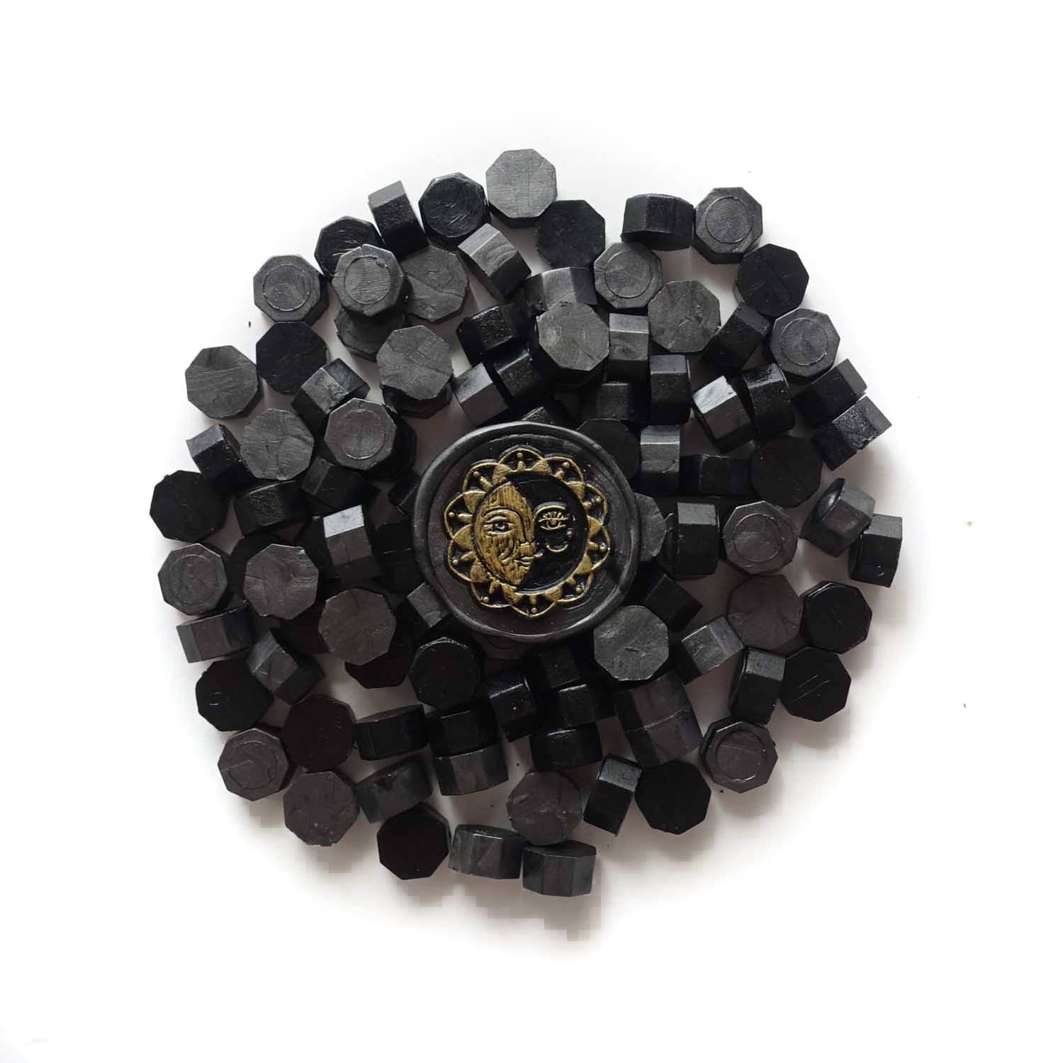 Mixed black sealing wax seal beads pellets granules sun Australia