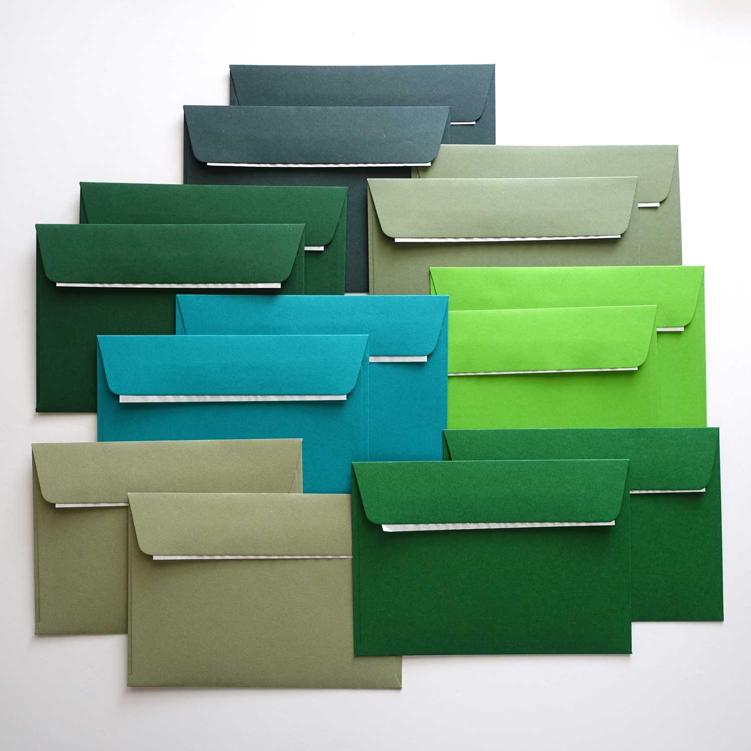 mix green envelopes assorted fiona ariva C6 letter writing