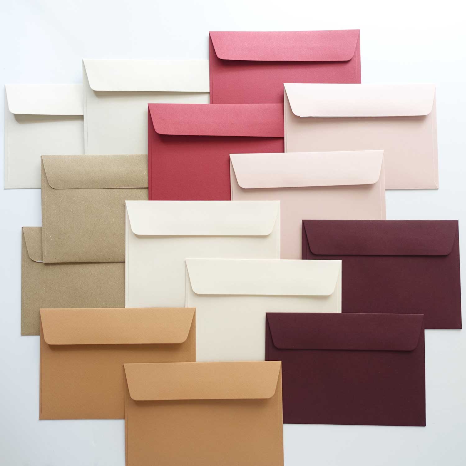 Assorted Colorplan envelopes bundle pink red plum wax sealing Australia