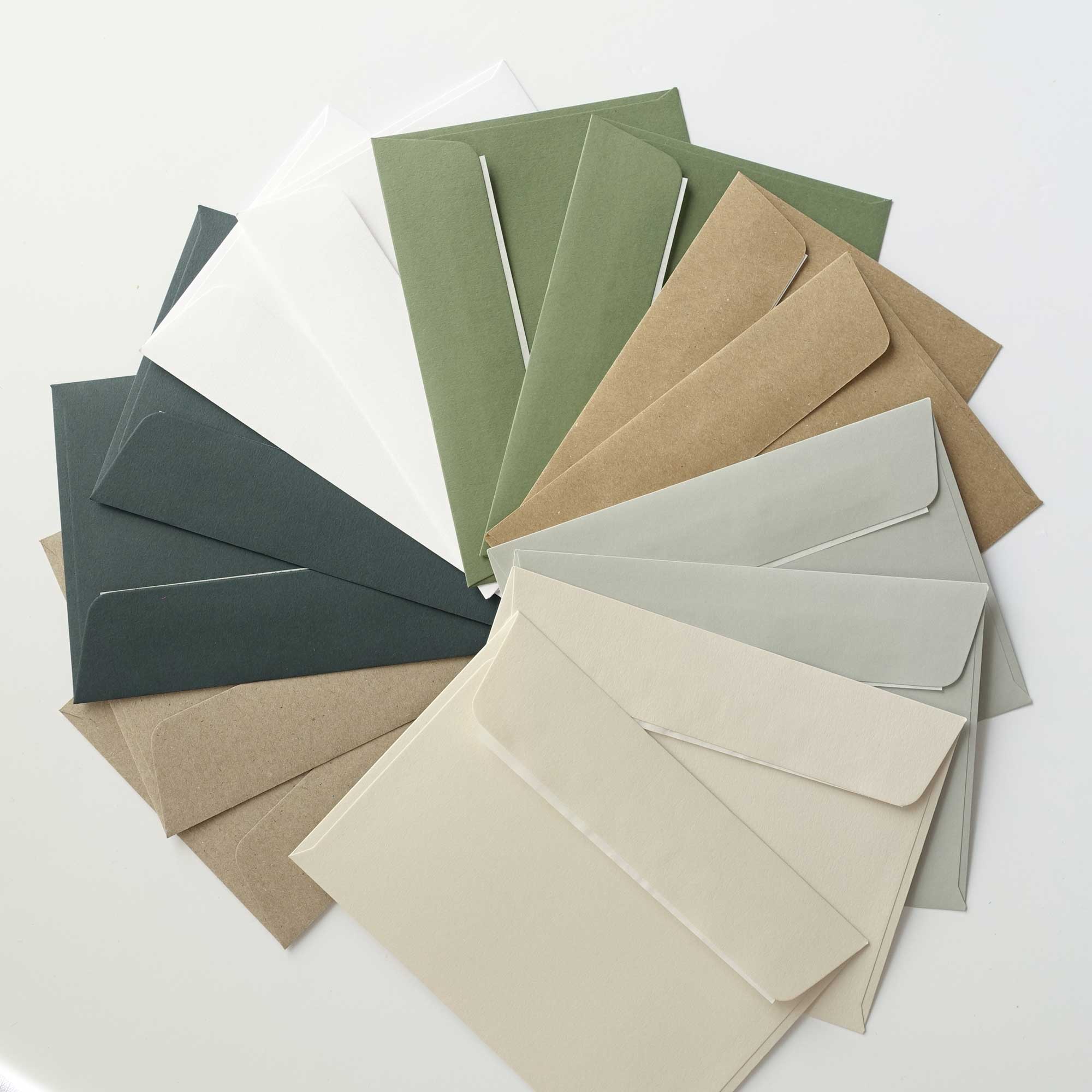 Assorted Colorplan envelopes bundle green brown wax sealing Australia