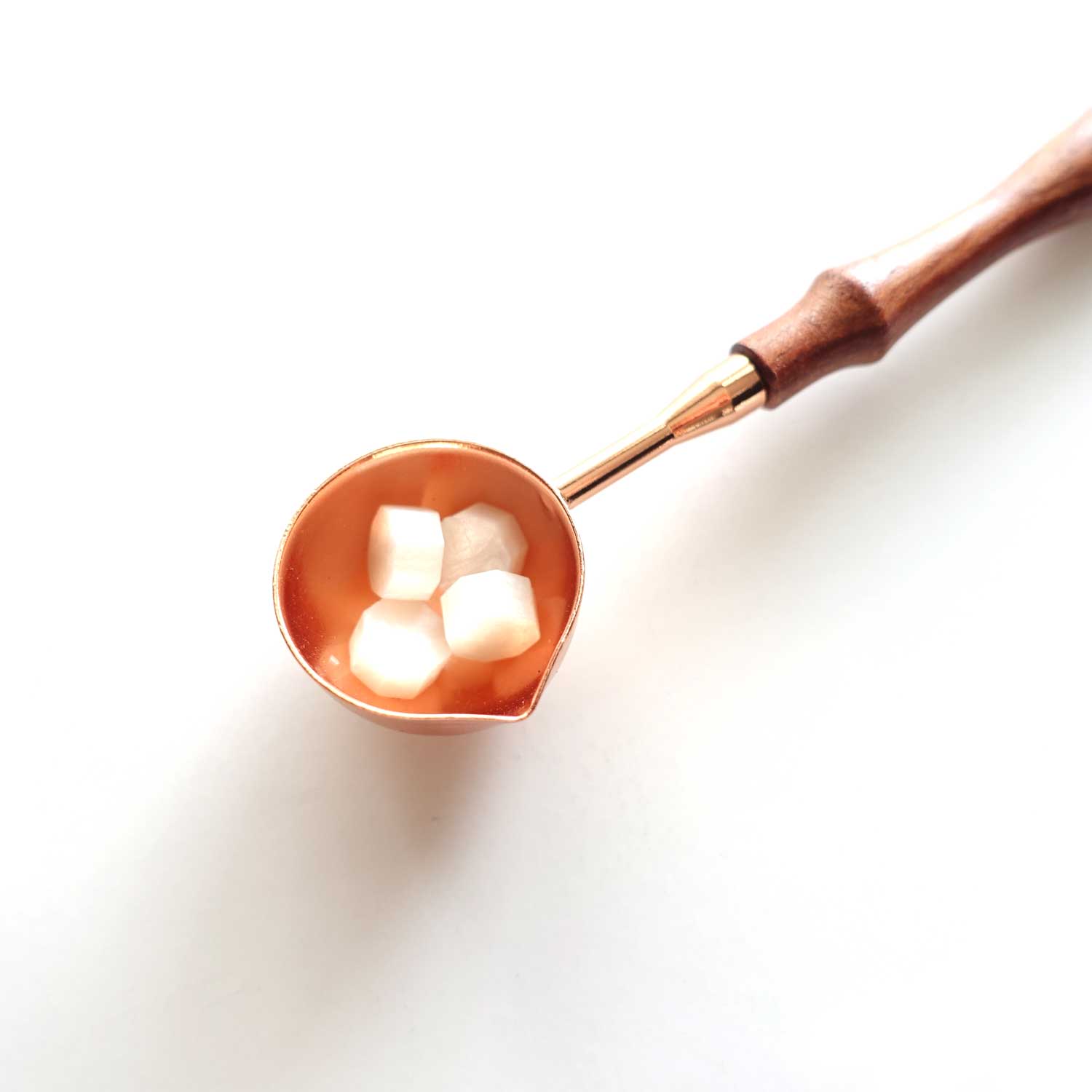 Wax seal melting spoon rose gold spouted australia