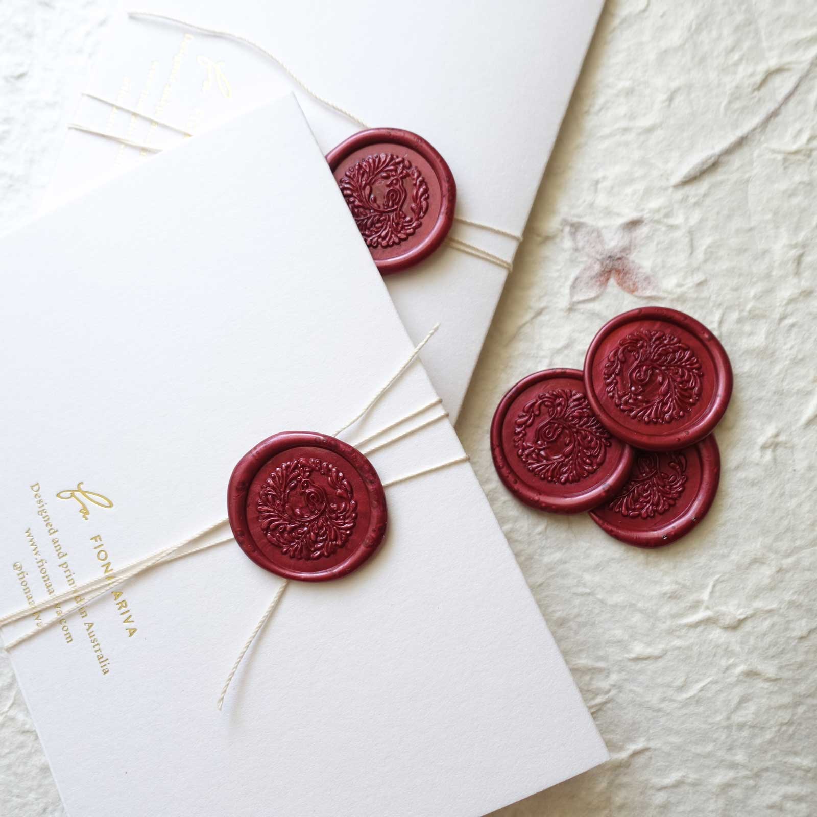 Song bird peacock wax seal stamp, wax seal kit or stamp head