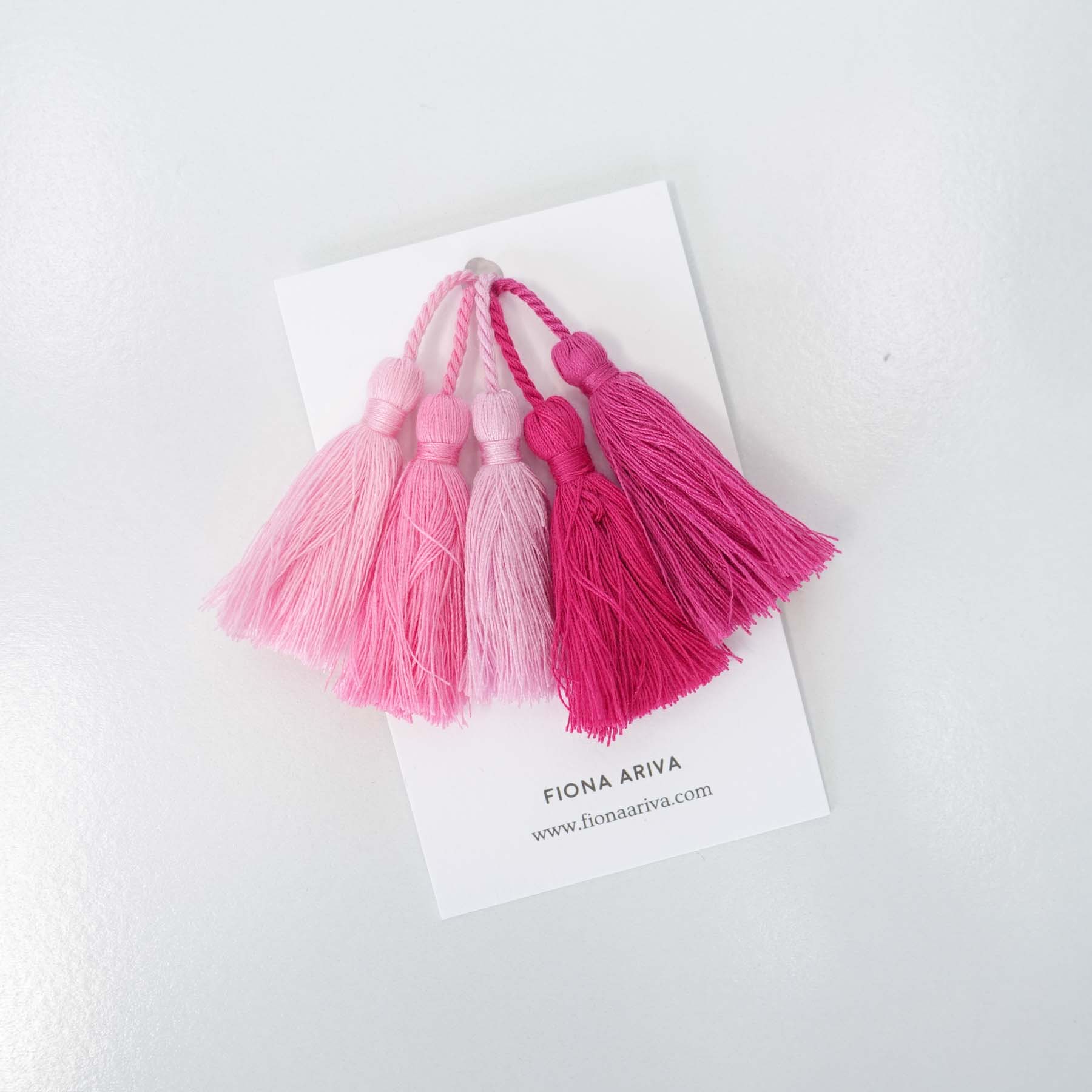 Ballroom Pink Mix Cotton Tassels 5-Pack