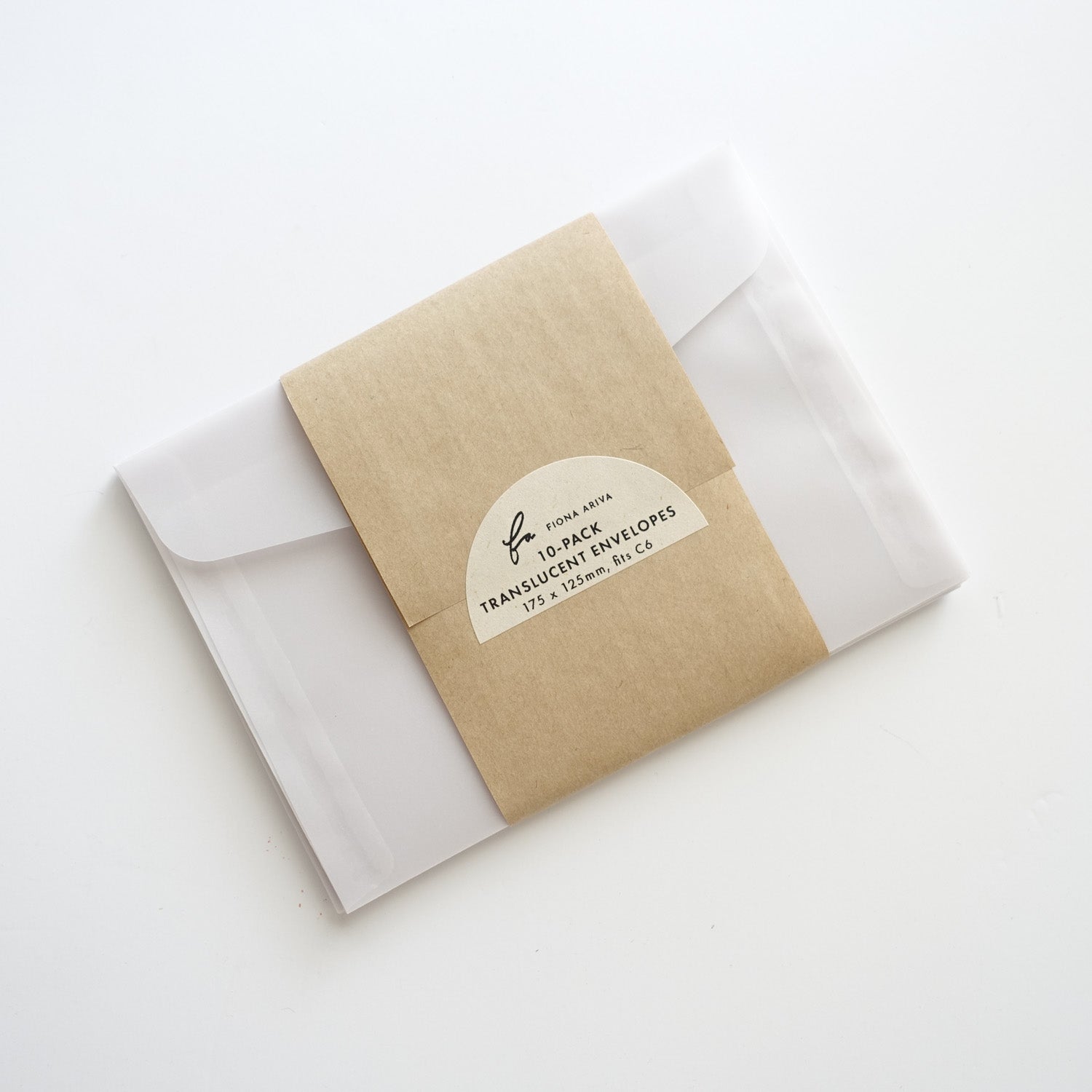 translucent clear vellum envelopes