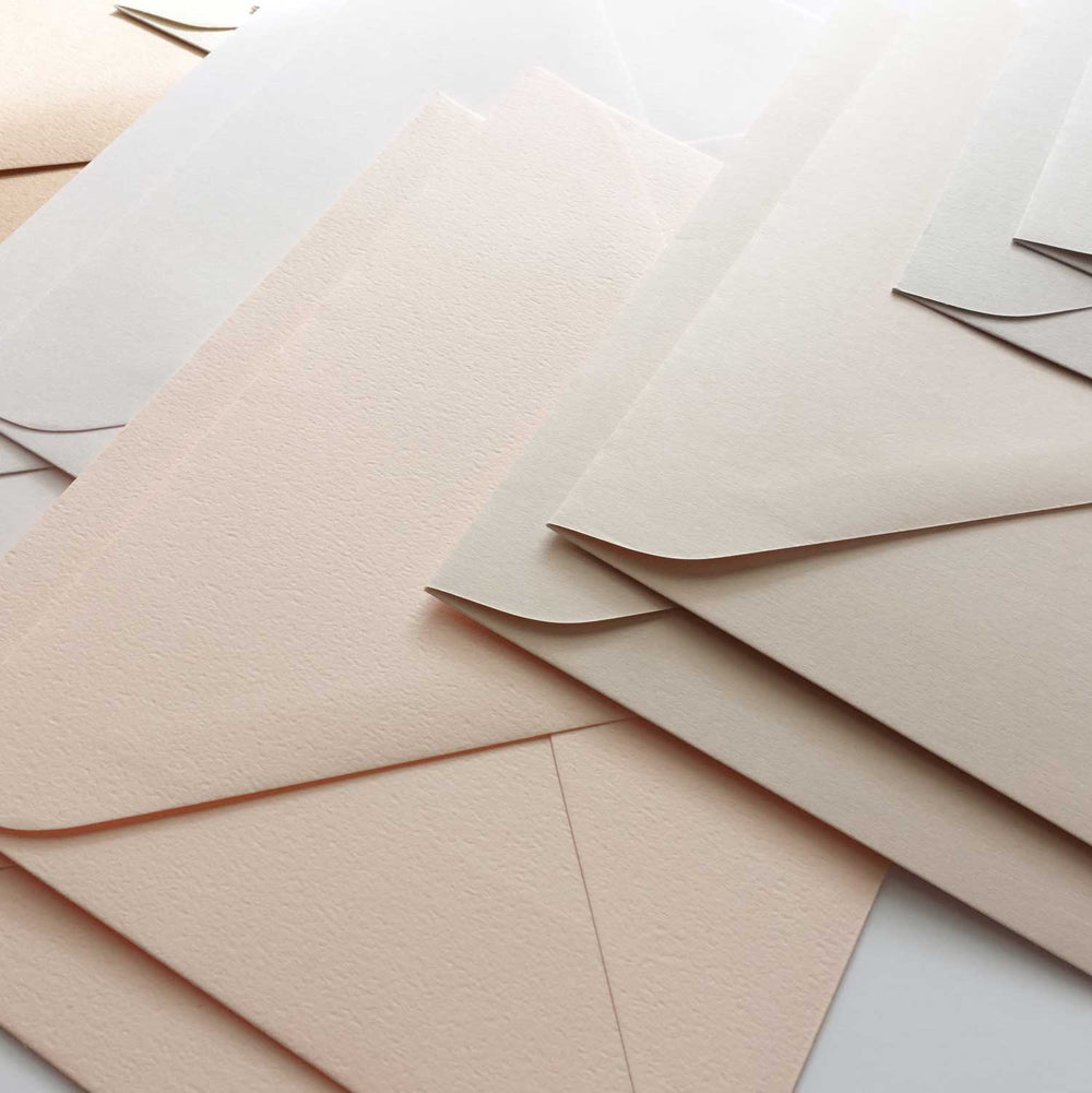 Assorted Neutral Toned envelopes Various Sizes