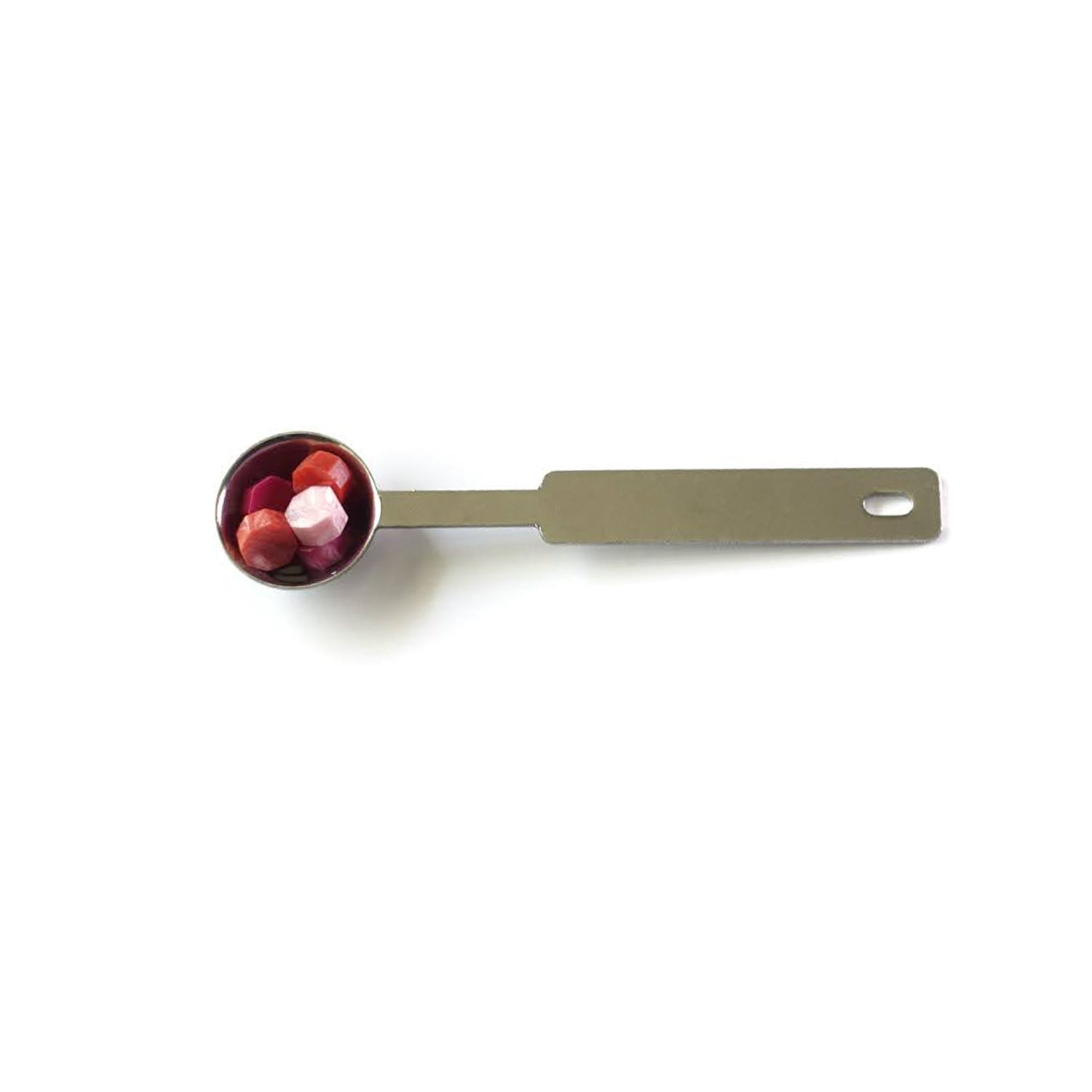 Small standard metal spoon for melting wax seals