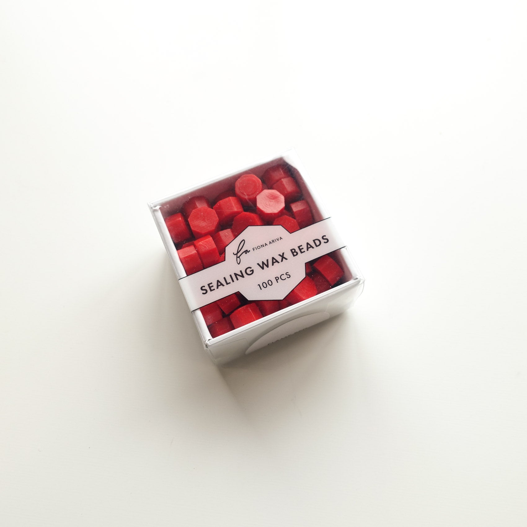 bright scarlet red wax beads fiona ariva australia