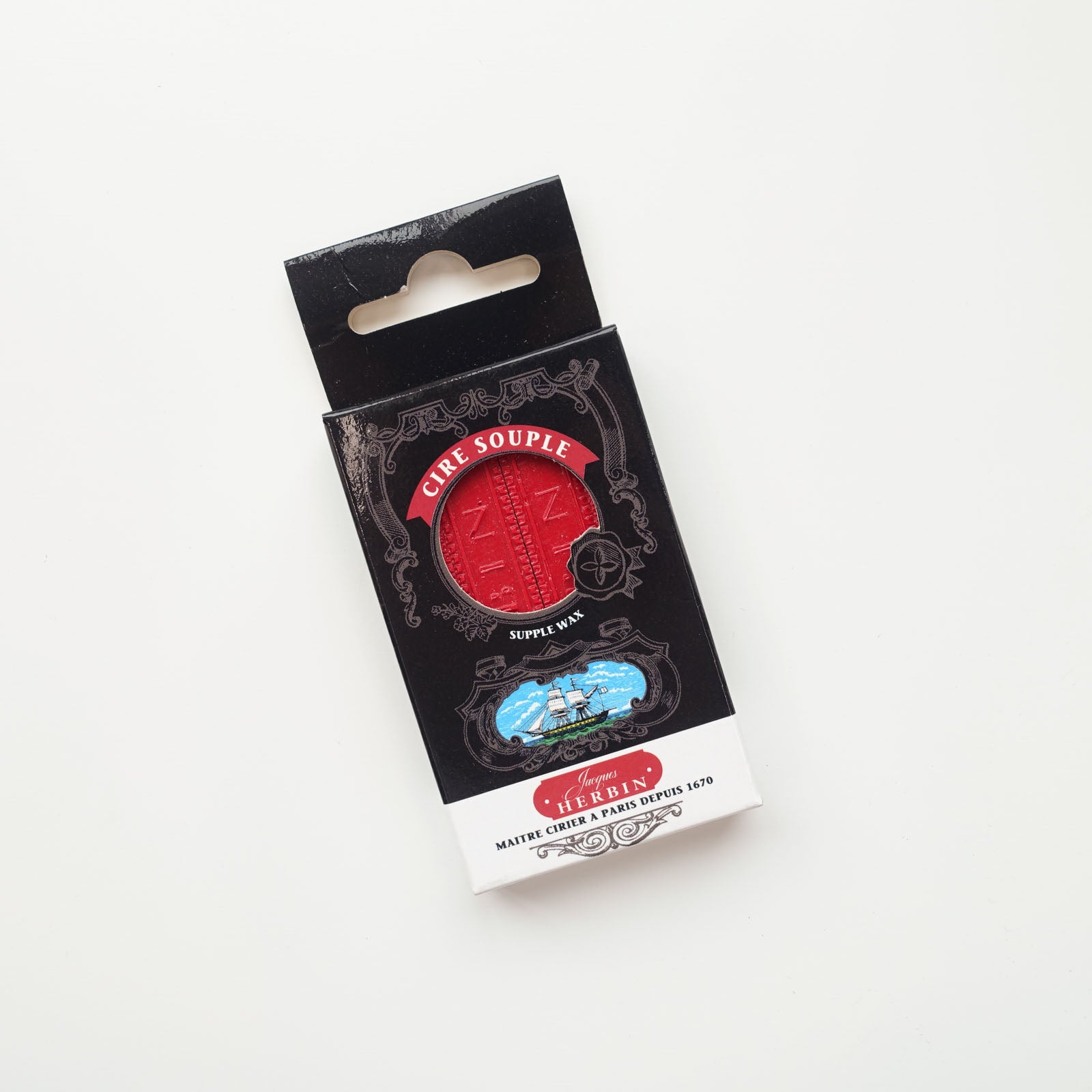 Herbin Red Supple Wickless Wax Sealing Sticks 4-pack