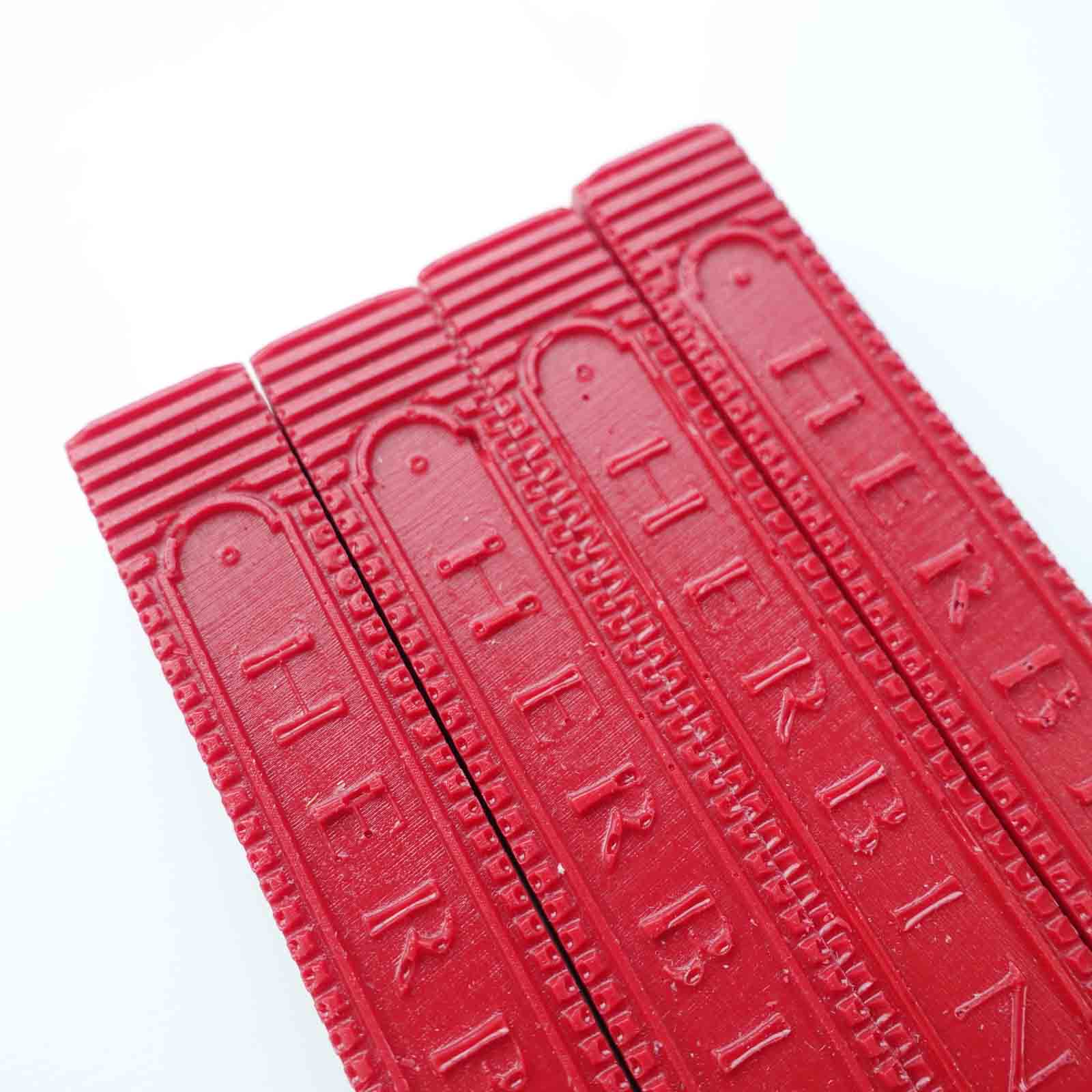 Herbin Red Supple Wickless Wax Sealing Sticks 4-pack