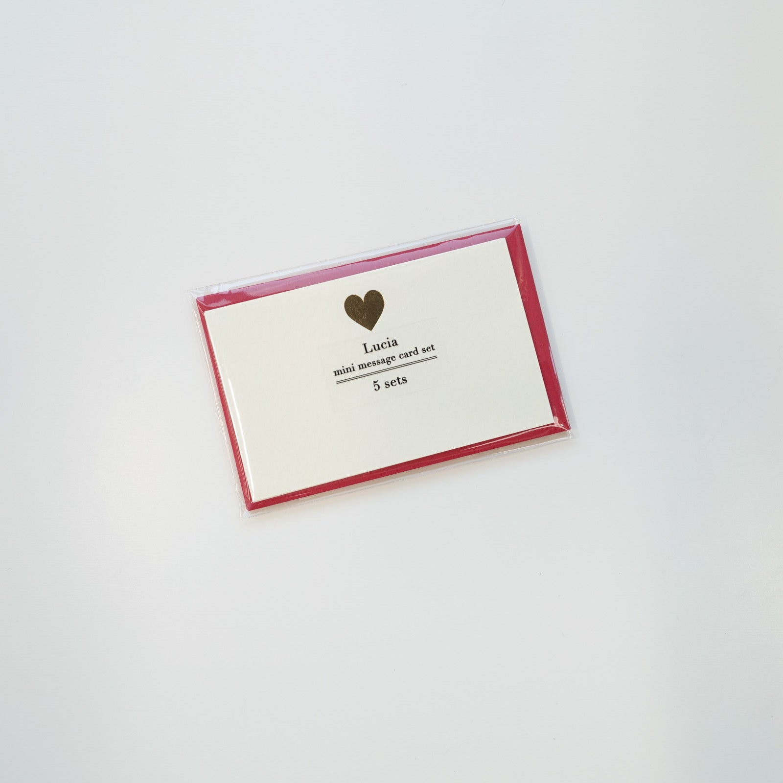 mini red love heart valentine's day letter writing set