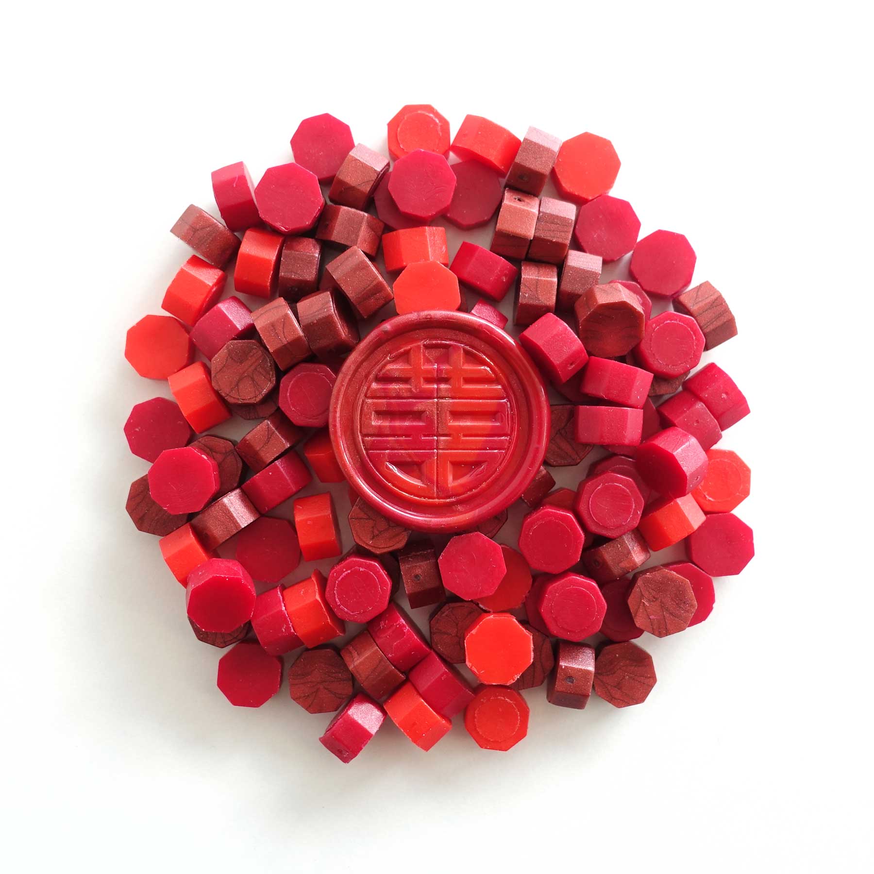 mixed fiery red sealing wax beads for making wax seals fiona ariva australia including antique classic vintage red