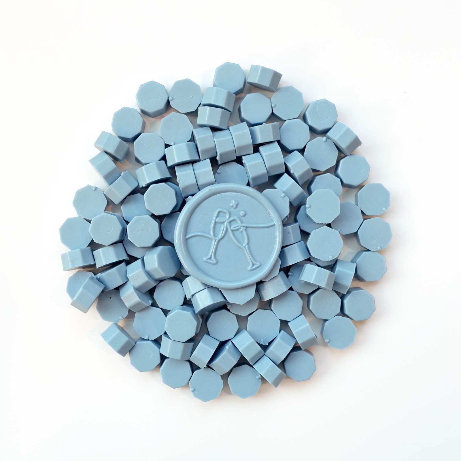 Dusty Blue 100pcs sealing wax beads granules tablets pellets
